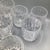 Set of 8 Mikasa Park Lane indent cut light reflective double old fashioned glasses.