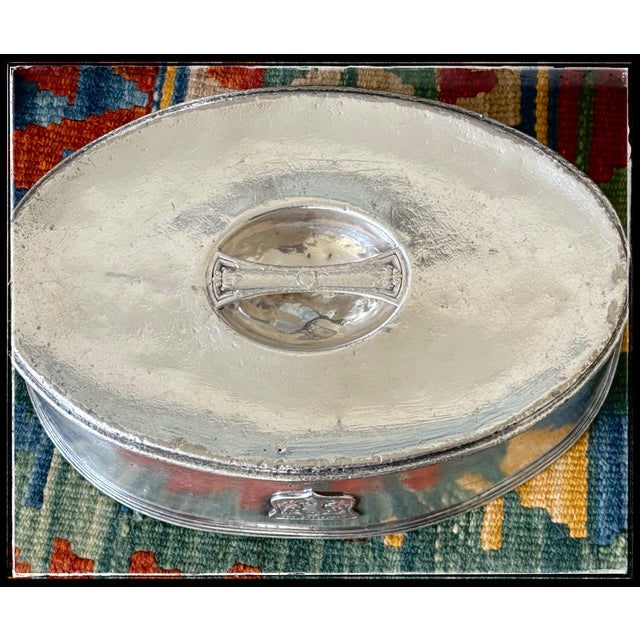 Metal Antique Wallace Silver Platter Lid the Shelburne Hotel Atlantic City For Sale - Image 7 of 8