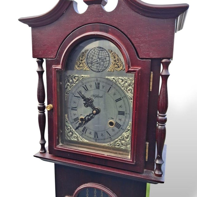 Mid-Century Highlands Grandfather Clock For Sale - Image 6 of 8