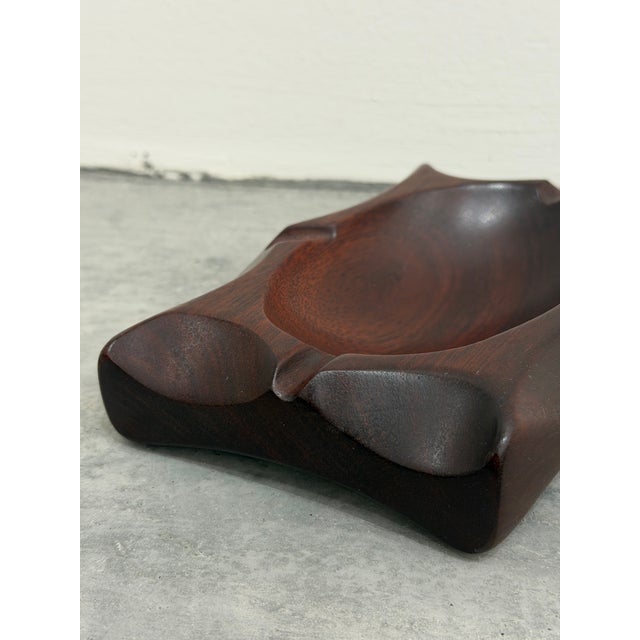 Brazilian Modern Jacaranda Wood Ashtray or Catchall, 1980s For Sale - Image 9 of 12