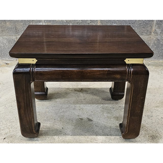 Late 20th Century Chinese Ming Style Mahogany Stool With Cushion For Sale - Image 5 of 10