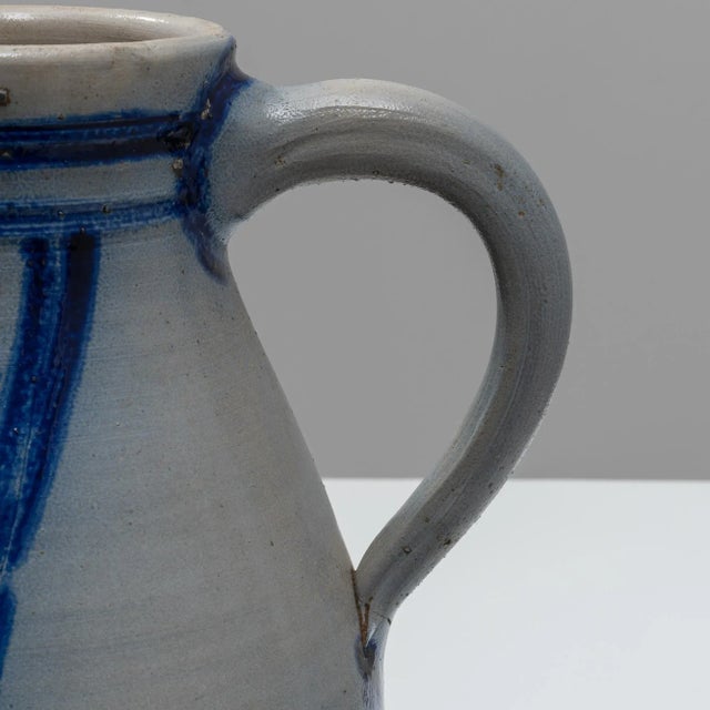 Traditional 1900s Belgian Ceramic Jug For Sale - Image 3 of 11