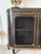 1930s Hollywood Regency Ebonized & Giltwood Wire-Mesh Door Cabinet For Sale - Image 9 of 12