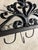 1970s French Iron Scrolling Plant and Tea Cup Holder Wall Hanging For Sale - Image 9 of 12