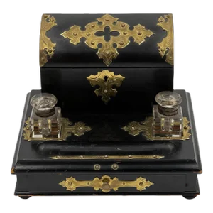 19th Century English Letter Box/ Ink Well