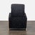 Textile West Elm Modern Black Fabric Recliner Lounge Chair With Wooden Frame For Sale - Image 7 of 9