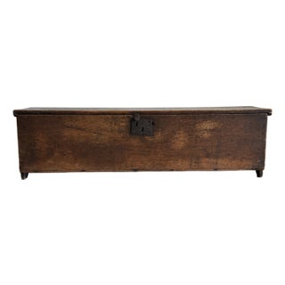 Antique English Oak Sod Box/Trunk For Sale
