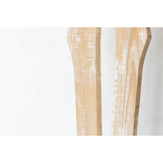 Signes White Sculpture in Natural Wood by Jean-Baptiste Van Den Heede For Sale - Image 4 of 8