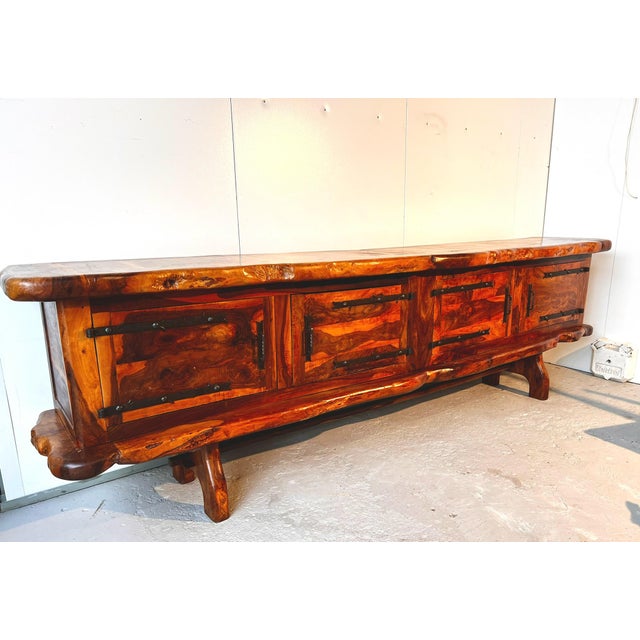 Metal Sideboard in Olive Tree from Maison Skela, 1960s For Sale - Image 7 of 7