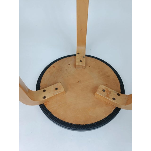 Black Stool by Alvar Aalto for Artek, 1960 For Sale - Image 8 of 9