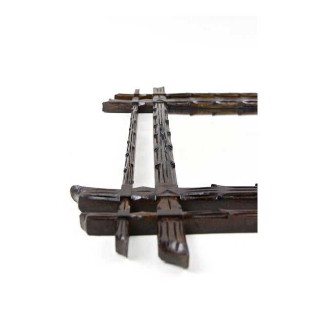 Black Forest Rustic Handcarved Mirror, 1870s For Sale - Image 13 of 15