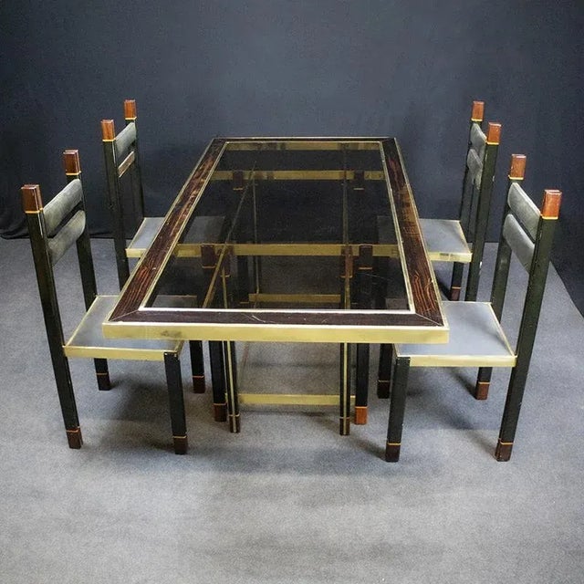 Art Deco Table with Chairs, 1930s, Set of 5 For Sale - Image 4 of 4