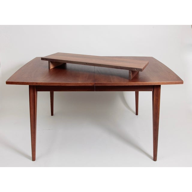 1960s Broyhill Brasilia II Mid Century Walnut Extendable Dining