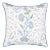 Schumacher Khilana Floral 20" Pillow in Peacock For Sale