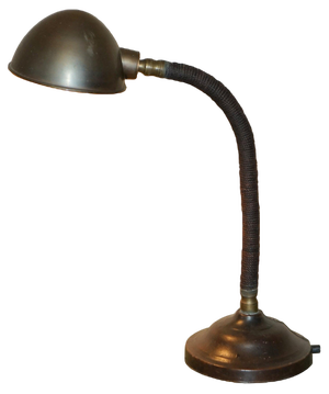 Vintage Art Deco Bankers Table Lamp, 1930s