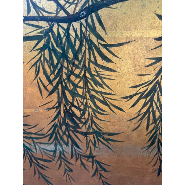 Wood Chinese Bird Screen Room Divider For Sale - Image 7 of 11