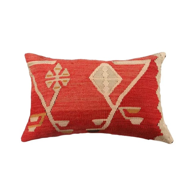 Handmade Kilim Rug Pillow Cover For Sale - Image 4 of 4