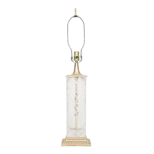 Dresden Crystal & Brass Table Lamp