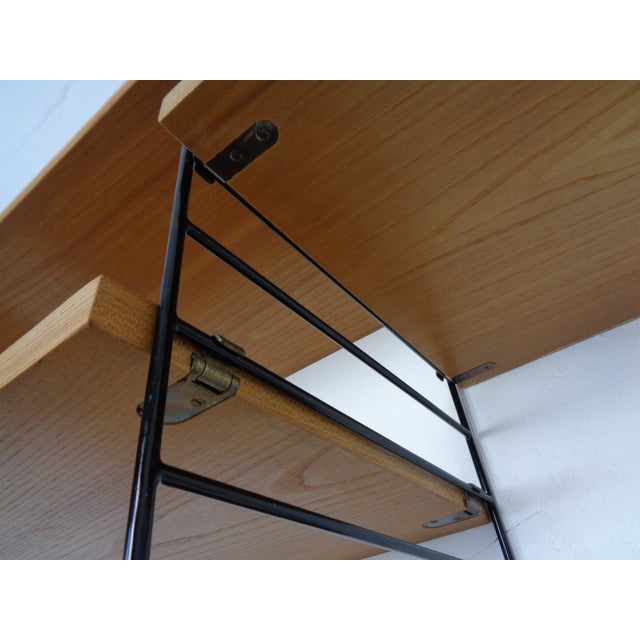 Swedish Ash and Metal Wall Unit by Kajsa & Nils Nisse Strinning for String, 1950s, Set of 9 For Sale - Image 10 of 18