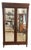 Antique French Empire Mahogany Mirrored Armoire For Sale
