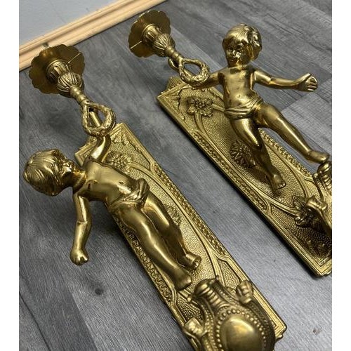 Vintage French Style Wall Candleholders, Set of 2 For Sale - Image 10 of 15
