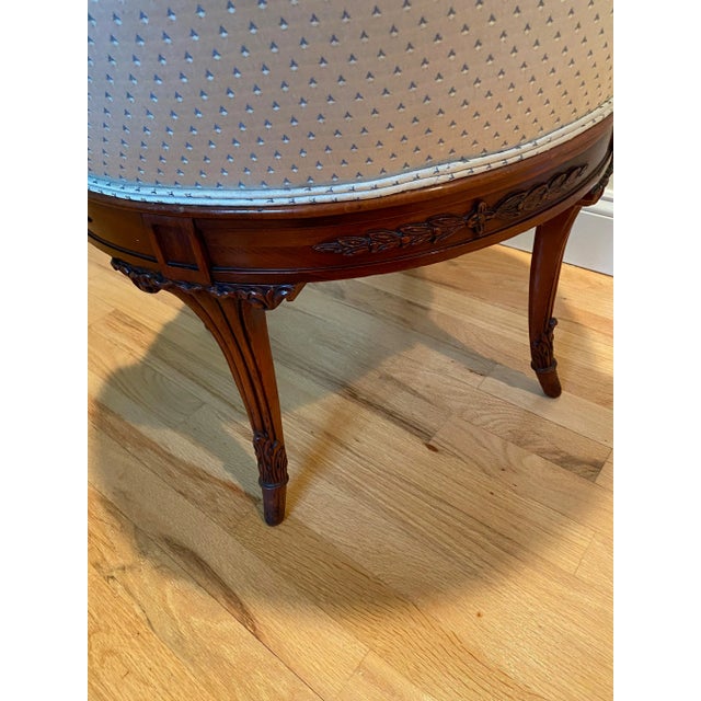 Circa 1950s Swivel Barrel Chair For Sale - Image 9 of 11