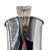 1940s Art Deco Chromed Aluminum Ice Bucket W/ Lucite Clear Feather Handles For Sale - Image 4 of 11