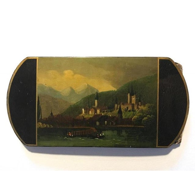 Mid-18th Century Decorative Lacquered Wooden Tobacco Snuff Box, 1750 For Sale - Image 14 of 15