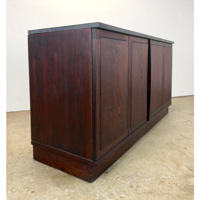 Mid-Century Modern Walnut and Slate Cabinet Designed by Jack Cartwright for Founders Furniture. For Sale - Image 10 of 12