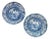 Early 19th Century English Staffordshire Blue and White Plates - A Pair For Sale