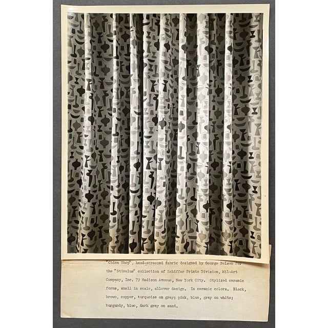 Paper Rare Schiffer Prints Stimulus Salvador Dali & George Nelson Fabric Press Photos For Sale - Image 7 of 12