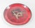 We are selling this Mid-Century Modern enamel on bronze or copper catchall tray. This tray has nice red enamel with resist...