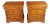 2 Vintage Lexington French Louis Philippe Cherry Nightstands Bedside Table Pair For Sale