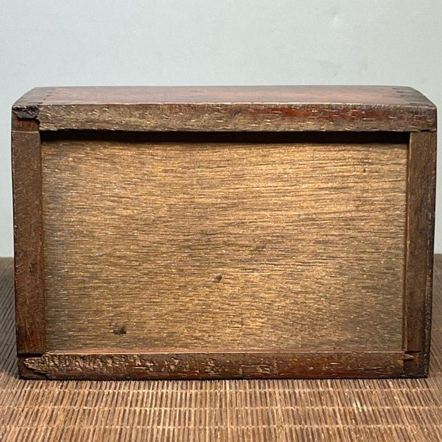 Traditional Carved Wood Box With Bone Inlay Auspicious Beast Motif For Sale - Image 3 of 9
