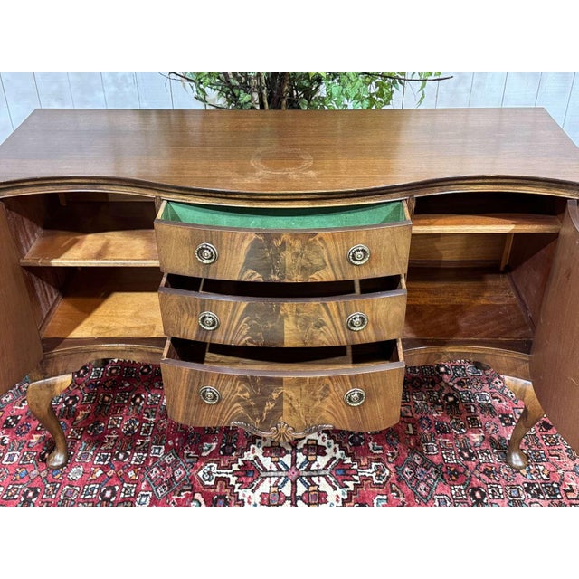 Wood English Chippendale Mahogany Sideboard, 1930s For Sale - Image 7 of 17