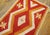 1880s Red Orange Diamond Tribal Antique American Navajo Rug 3' 4"x 5' 8" Flatweave Wool Carpet For Sale - Image 4 of 6