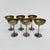 Brass Silver Plated Champagne Coupes, Italy, 1970s, Set of 6, in Good conditions. Designed 1970 to 1979