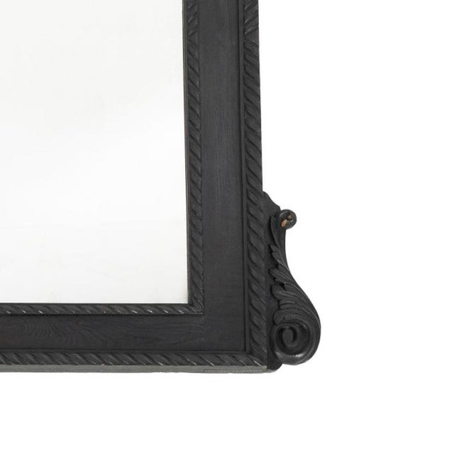 Portuguese Wooden Wall Mirror, 20th Century For Sale - Image 5 of 6
