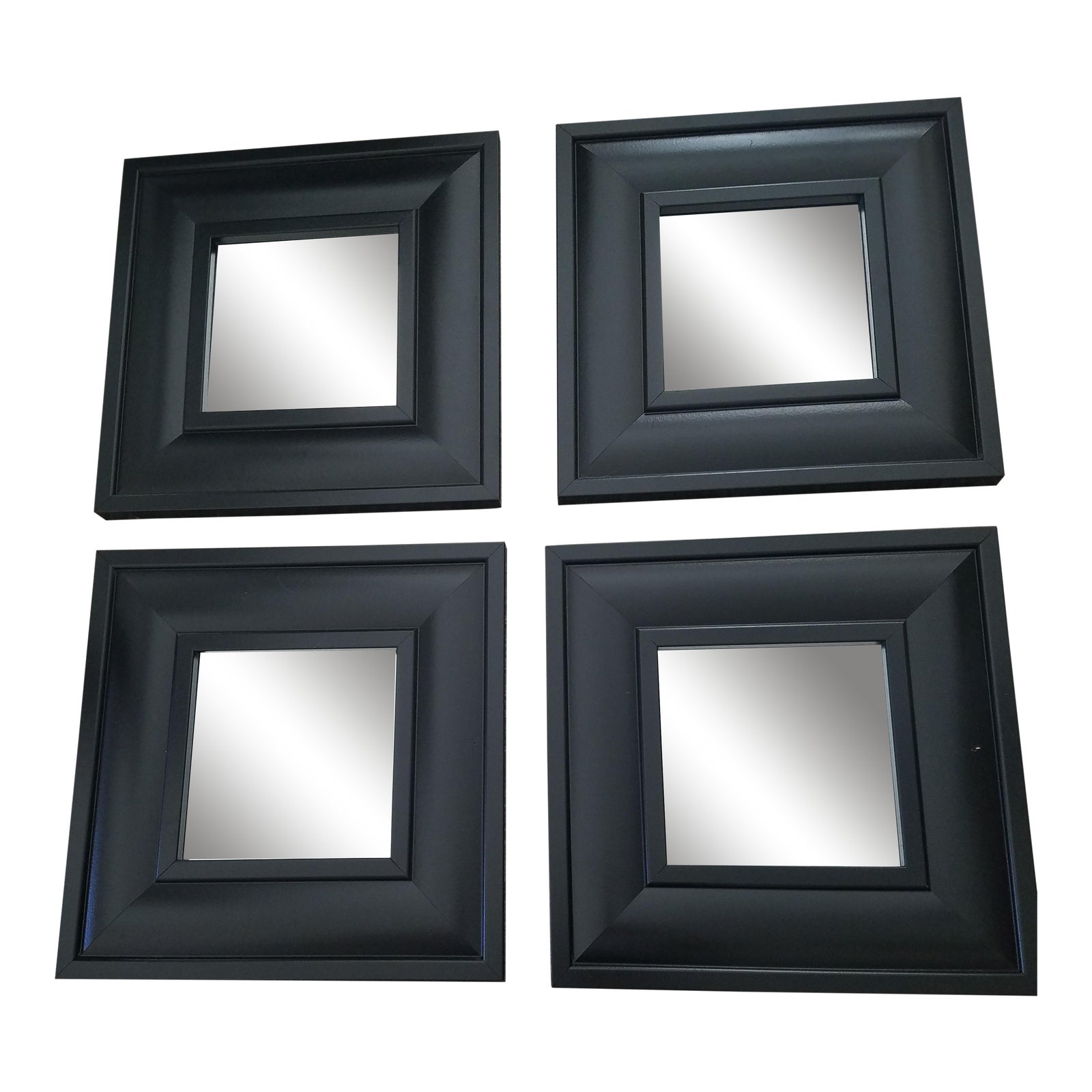 Pottery Barn Decorative Mirrors Set of 4 Chairish