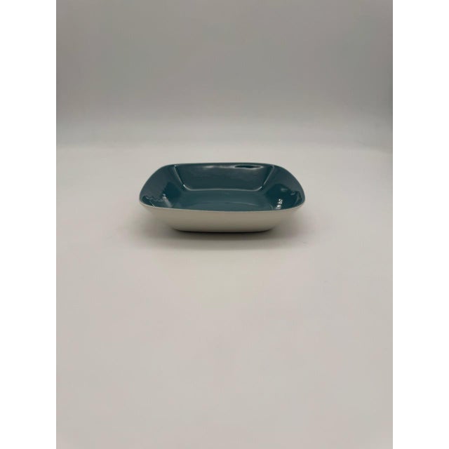 Vintage Figgjo Flint Norway Mid-Century Modern Square Ceramic Bowl For Sale - Image 4 of 14