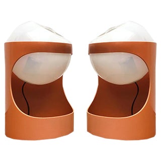 Mid-Century Swiss Space Age Guggerli L1 Table Lamp by Rosemarie & Rico Baltensweiler for Baltensweiler, Set of 2 For Sale