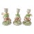 Charming 1980s Hand Crafted English Pottery Rabbit and Bird Candlestick Holders With Ribbon Detail - Set of 3 For Sale