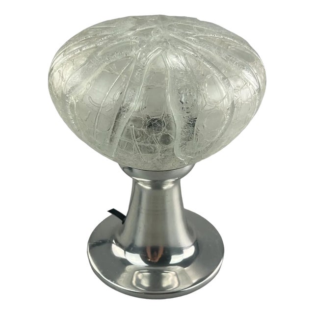 Space Age Glass Table Lamp from Doria Leuchten, 1970s For Sale