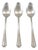 1930s Silver Serving Spoons - Set of 3 For Sale