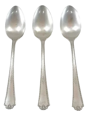1930s Silver Serving Spoons - Set of 3