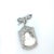 Art Deco Vintage 18k Gold Hand-Carved Mother of Pearl Virgin Mary Diamond Pendant/Brooch For Sale - Image 3 of 4