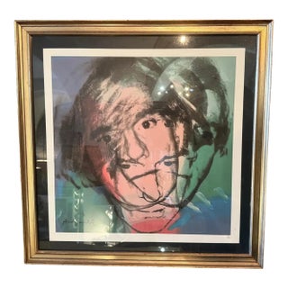21st Century Pop Art Framed Self Portrait 1/500 Lithography by Andy Warhol For Sale