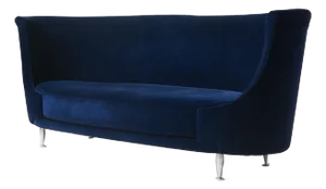 Blue Velvet Sofa by Massimo Iosa Ghini