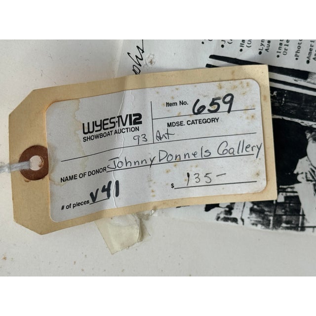 Photography Vintage Framed Johnny Donnels Black and White Photograph For Sale - Image 7 of 7