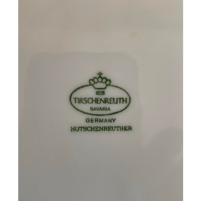 Ceramic Pair of 1980s Porcelain Serving Bowls From Germany Featuring Delicate Embossed Design For Sale - Image 7 of 7